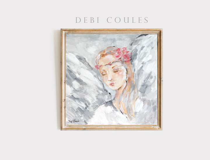 "Angel 1" Fine Art Paper Print by Debi Coules