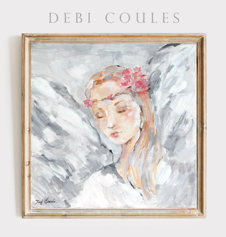 "Angel 1" Fine Art Paper Print by Debi Coules