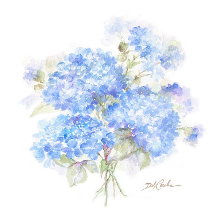 "Hydrangeas 2" Fine Art Paper Print by Debi Coules