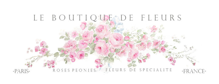 "Le Boutique de Fleurs" Romantic Roses Canvas Print By Debi Coules