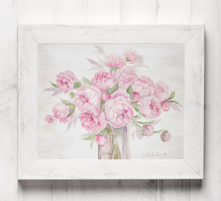 "Peonies in Pink" Fine Art Paper Print by Debi Coules