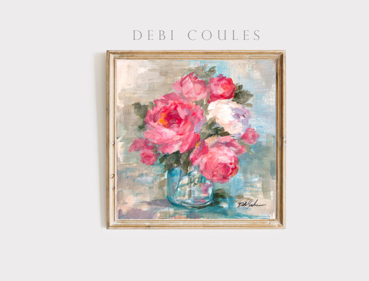 "Summer Roses 1" Fine Art Paper Print by Debi Coules