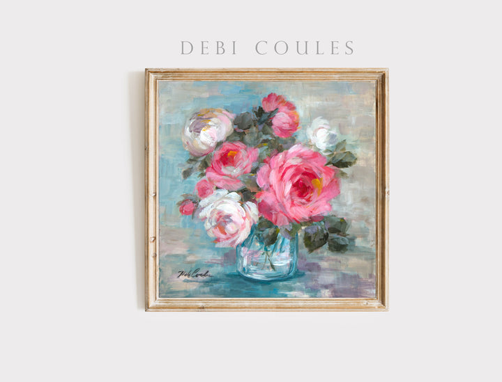 "Summer Roses 2" Fine Art Paper Print by Debi Coules