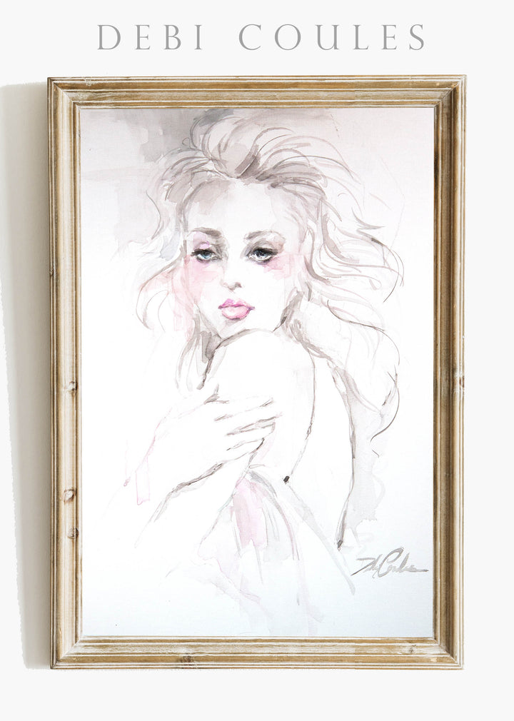 "The Look" Fine Art Paper Print by Debi Coules