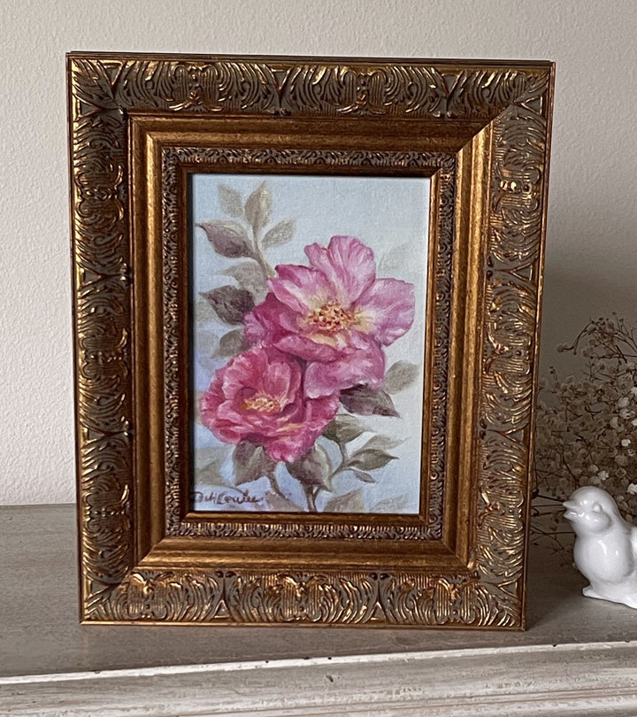 Wild Roses Original Painting by Debi Coules
