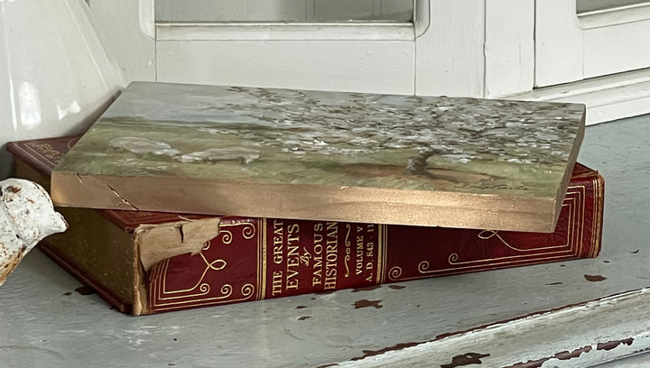 "Where the Sheep Wander" – Original Oil Painting by Debi Coules