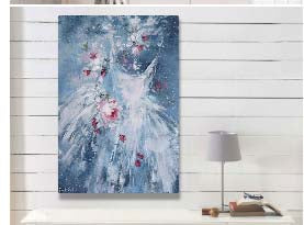 "In Blue" Canvas Print