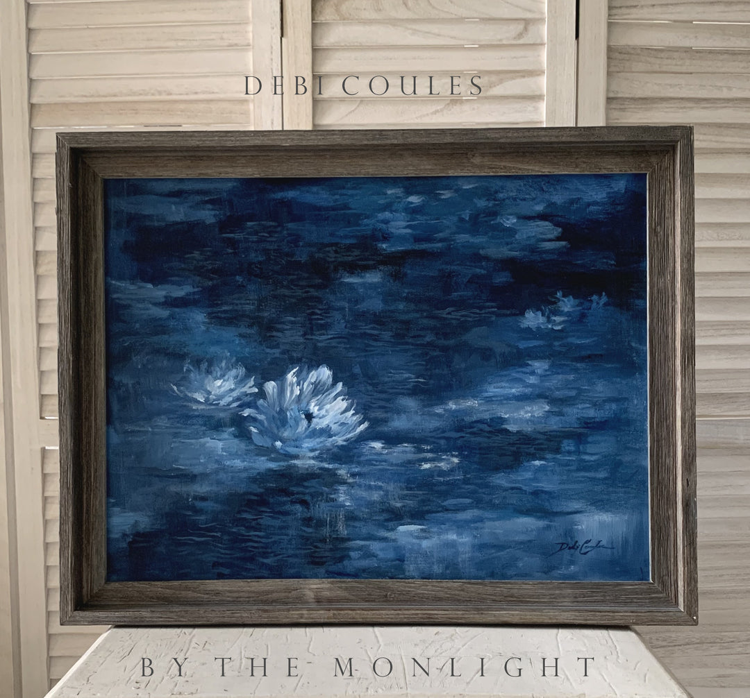 "By The Moonlight" Framed Original Painting by Debi Coules