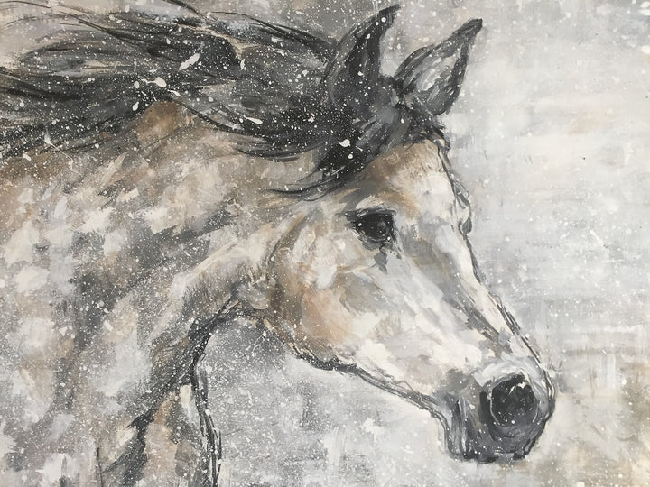 "Wild and Free" Barnwood Framed Print on Wood