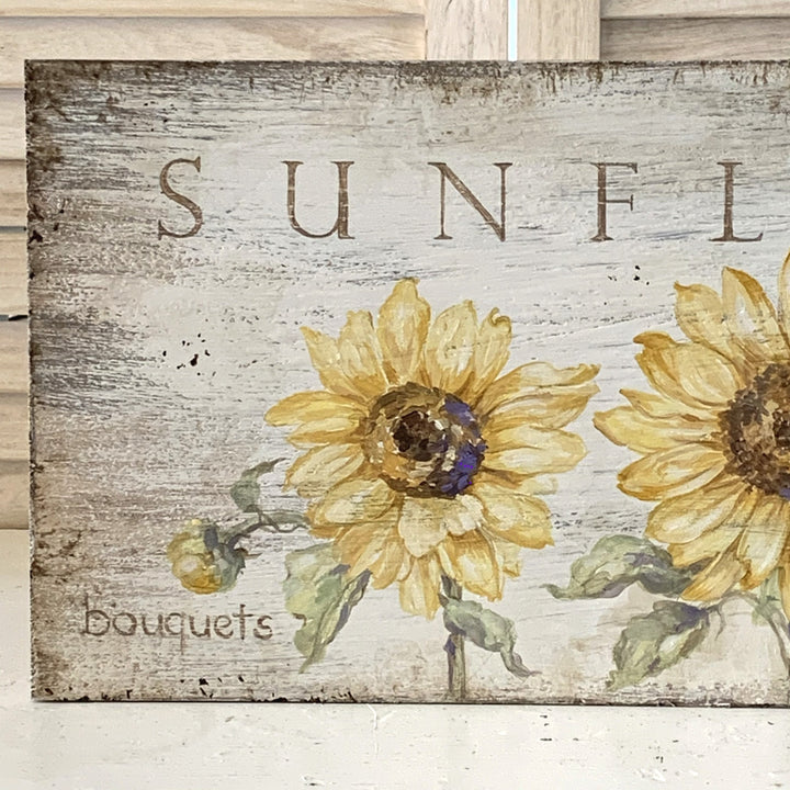 "Sunflowers" Original Hand-Painted Sign by Debi Coules