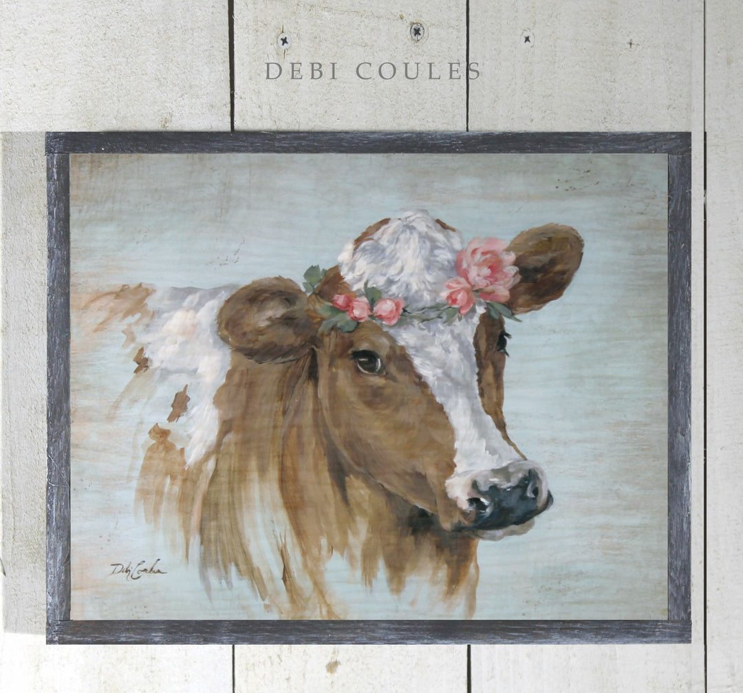 "Penelope" Barnwood Framed Wood Print