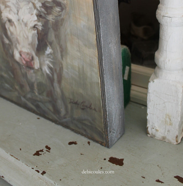 "Moo Daze" Barnwood Framed Wood Print
