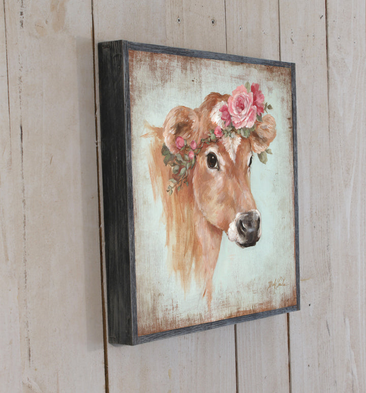 "Rosie" Barnwood Framed Wood Print