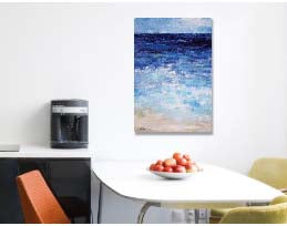 "Ocean Blue" Beach Canvas Print