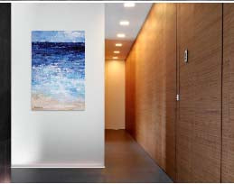 "Ocean Blue" Beach Canvas Print