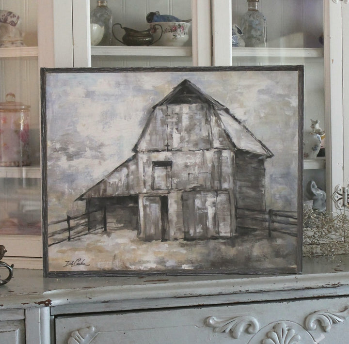"The Barn" Barnwood Framed Wood Print
