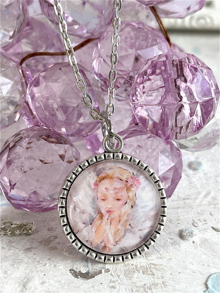 "Angel Praying" Necklace By Debi Coules