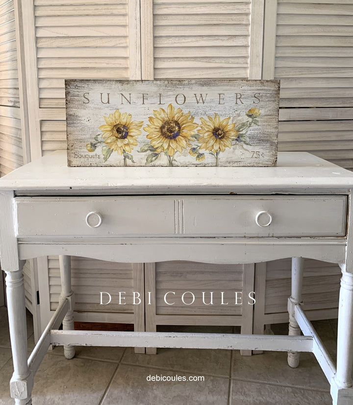 "Sunflowers" Original Hand-Painted Sign by Debi Coules