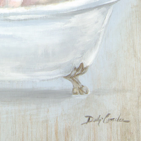 "Pig In A Tub" Canvas Print