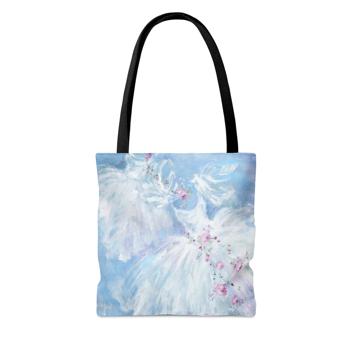 "Dancing Tutus in Aqua" Tote Bag