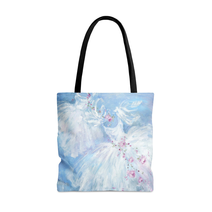 "Dancing Tutus in Aqua" Tote Bag