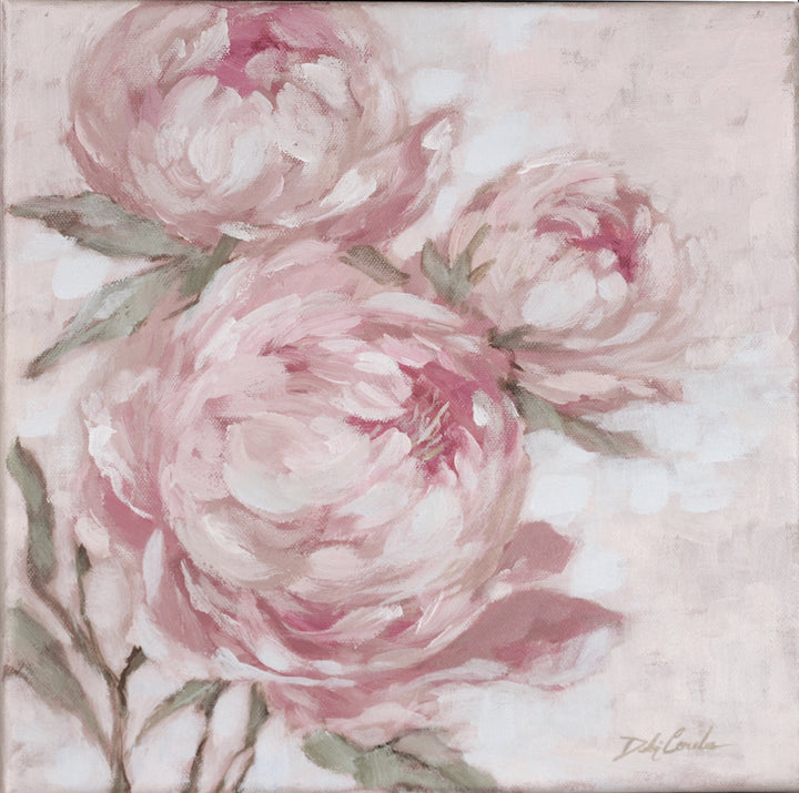 "A Secret Kept in Bloom" – Romantic Blush Pink Peony Wall Art | Fine Art Canvas or Archival Paper Print