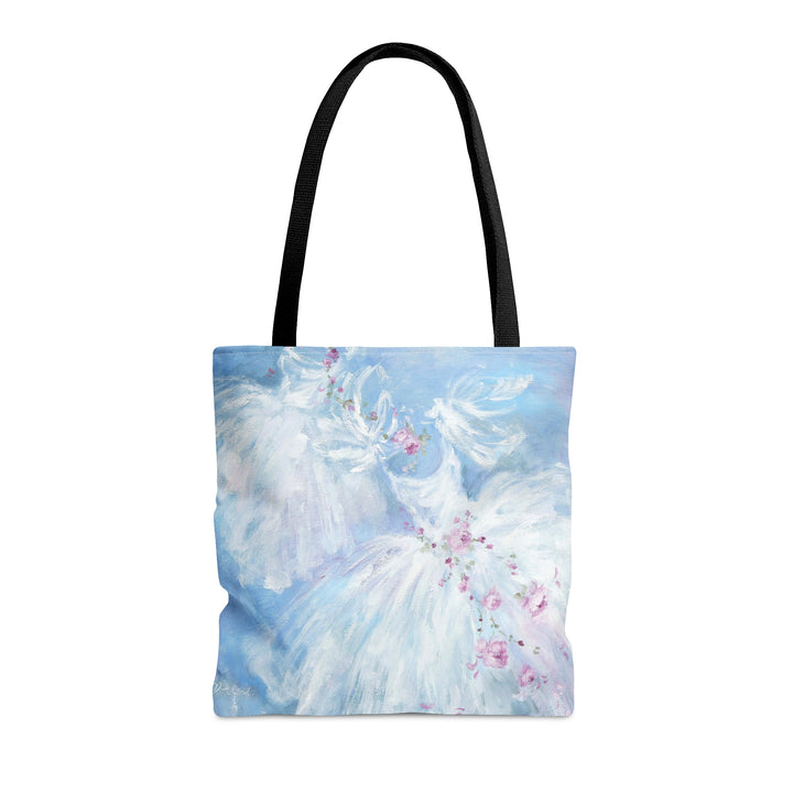 "Dancing Tutus in Aqua" Tote Bag