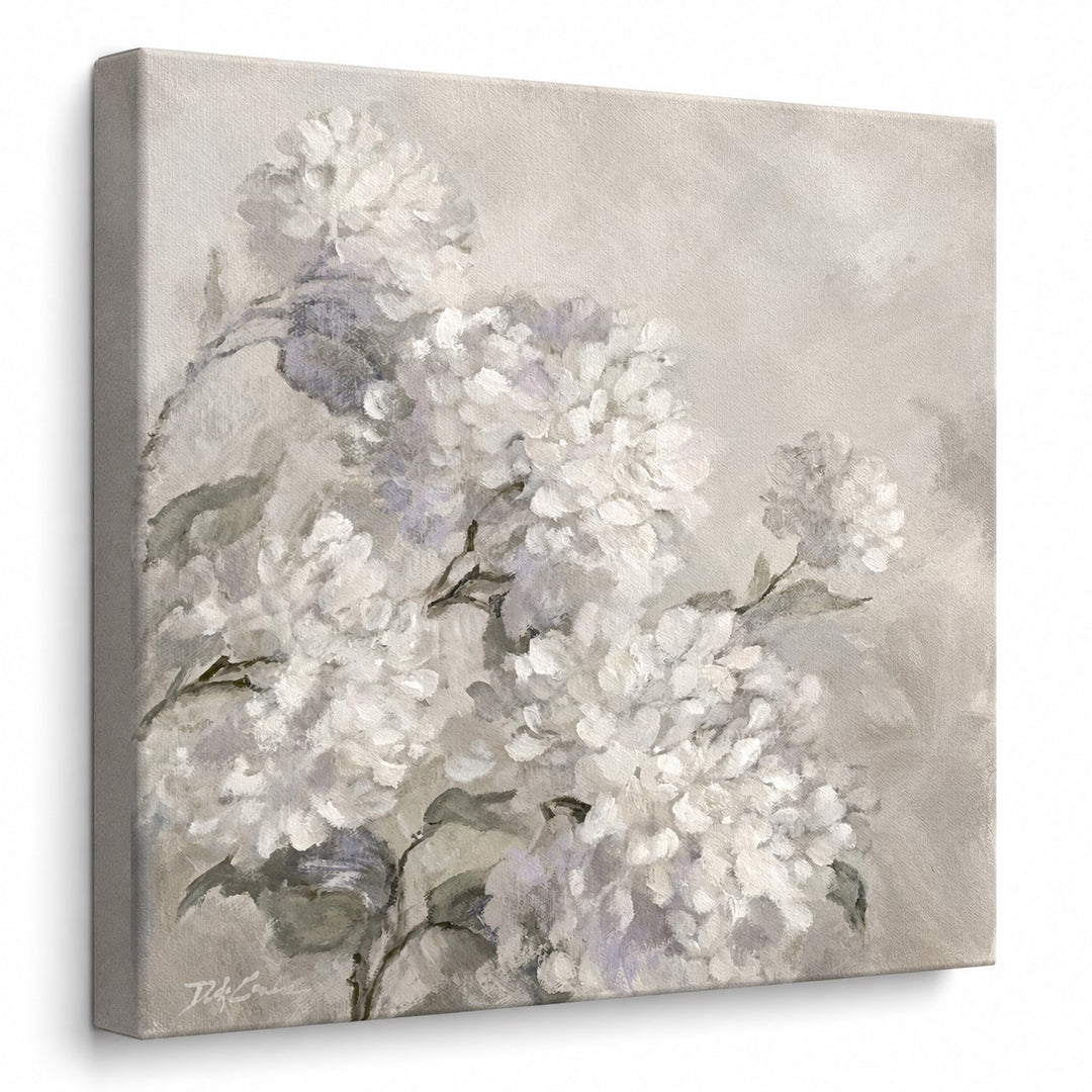 Hydrangea Canvas Print | "A Quiet Gathering" | Soft Impressionist Floral | Timeless Cottage & French Country Wall Art