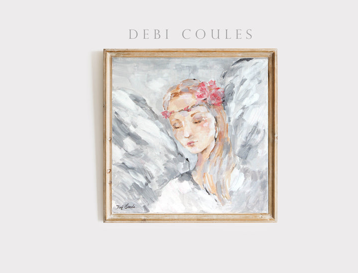 "Angel 1" Fine Art Paper Print by Debi Coules