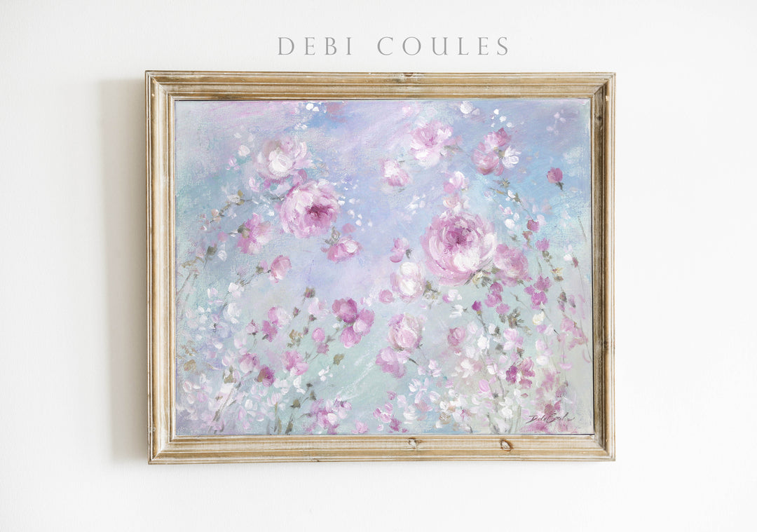 "Blooming Roses" Fine Art Paper Print by Debi Coules