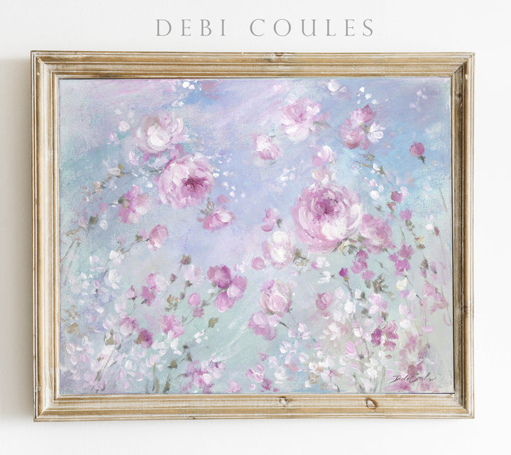 "Blooming Roses" Fine Art Paper Print by Debi Coules