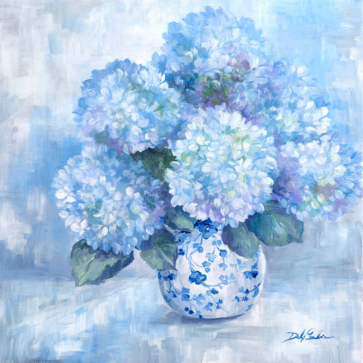 "Blue and White" Fine Art Paper Print by Debi Coules