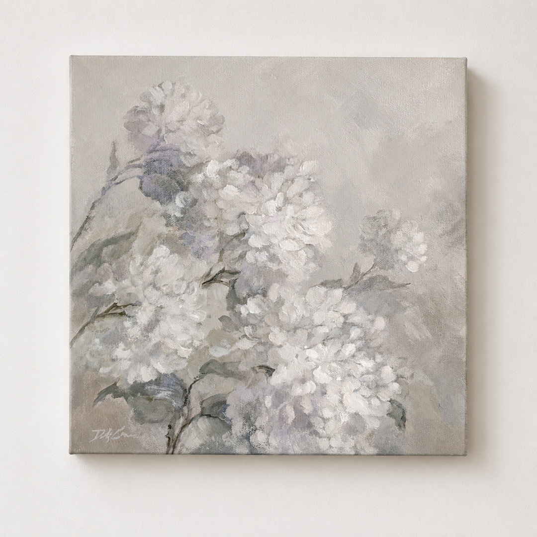 A Quiet Gathering | Original Hydrangea Painting | Floral Wall Art | Whispers in the Garden Collection