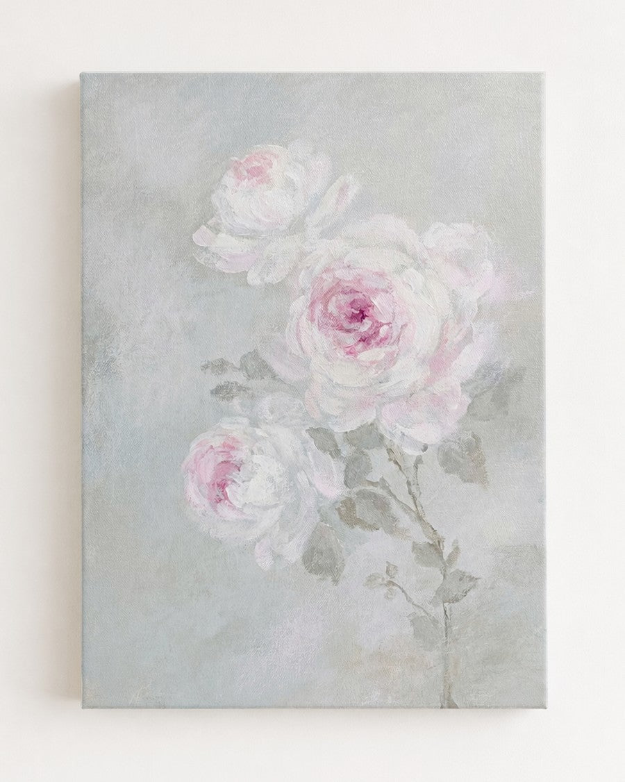 Softly Remembered | Original Rose Painting | Wall Art | Whispers in the Garden Collection