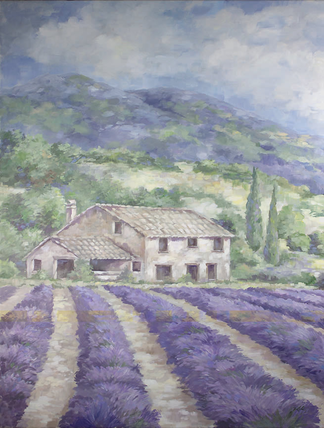 "French Lavender Fields" Canvas Print