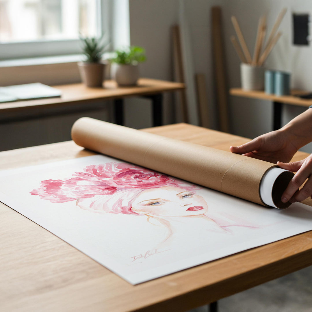 "Grace in Bloom" - Fashion Artwork by Debi Coules