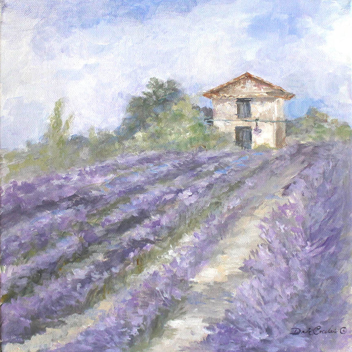 "Lavender Fields" Fine Art Paper Print by Debi Coules