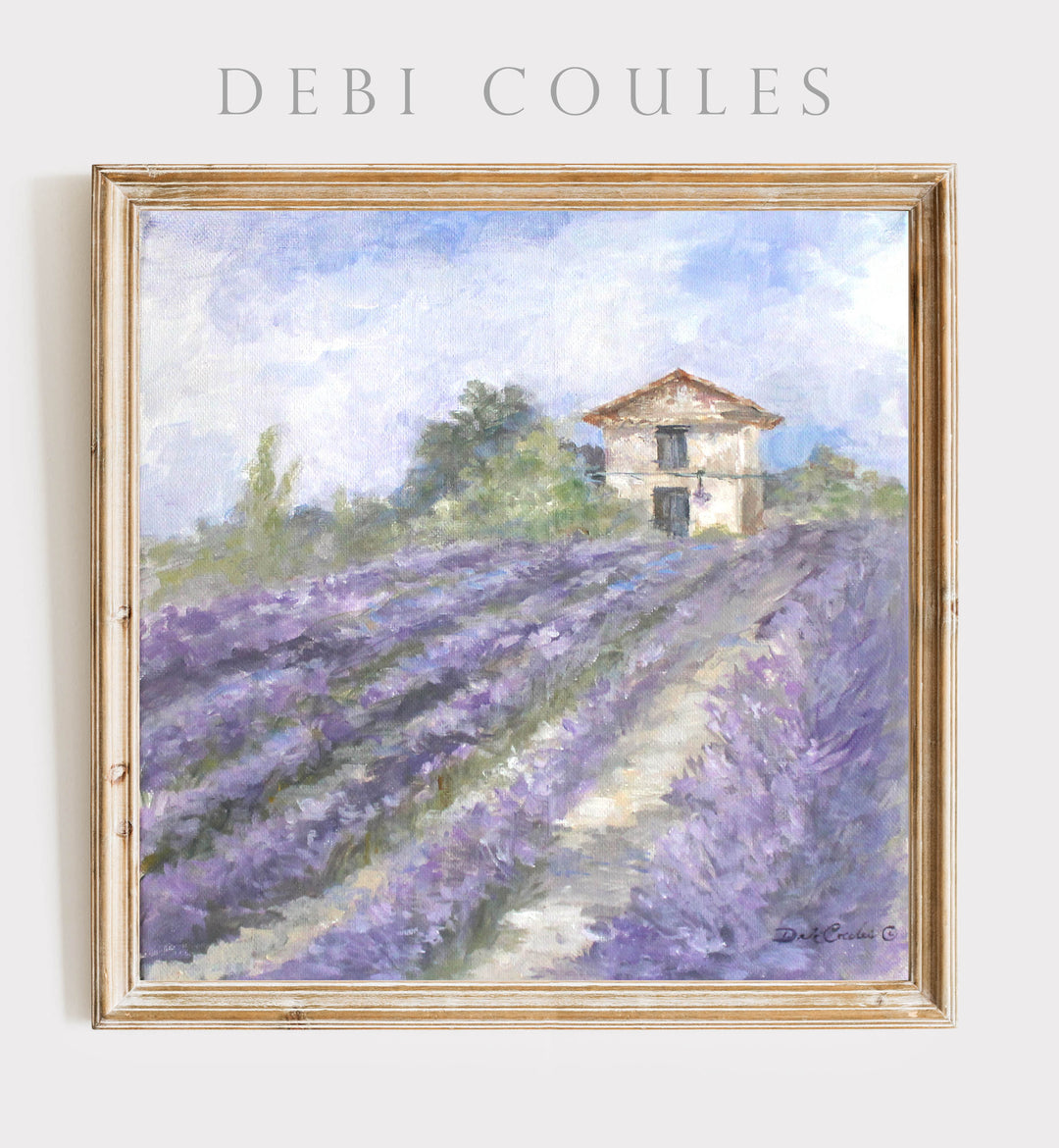 "Lavender Fields" Fine Art Paper Print by Debi Coules