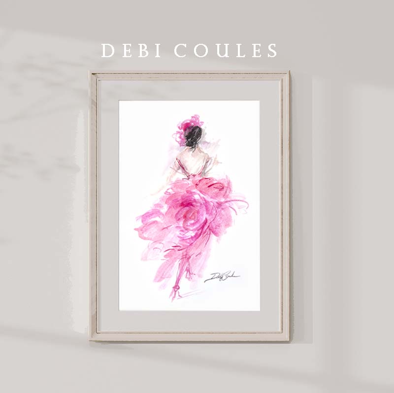 "Parisian Pink" Fine Art Paper Print by Debi Coules