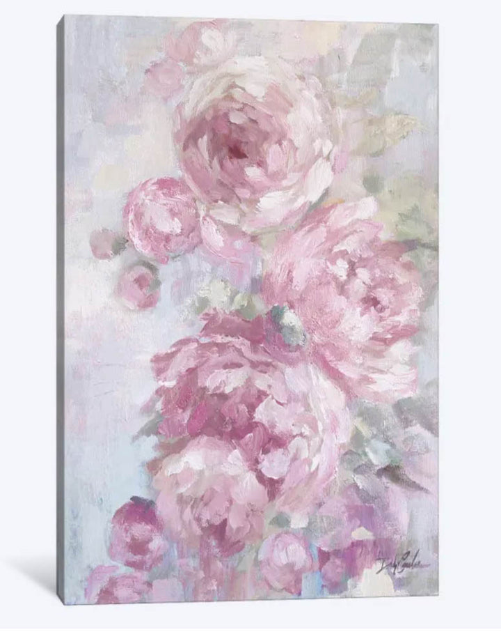"Peony Flowers" Canvas Gicle Print by Debi Coules