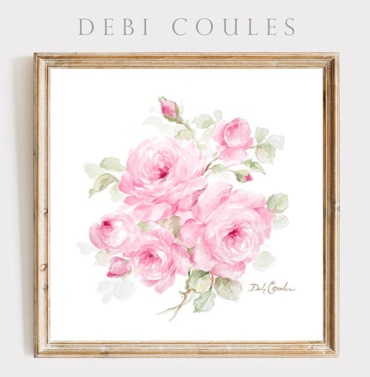 "Romantic Roses" Fine Art Paper Print by Debi Coules