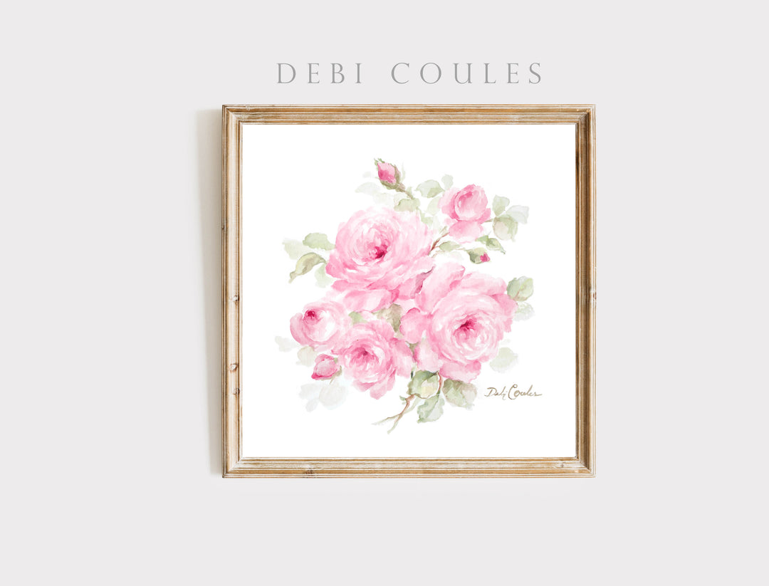 "Romantic Roses" Fine Art Paper Print by Debi Coules