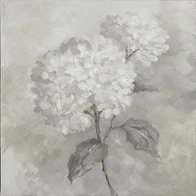 Silent Blooms Hydrangea Canvas Print | Romantic Floral Wall Art | Shabby Chic Cottagecore French Country Decor