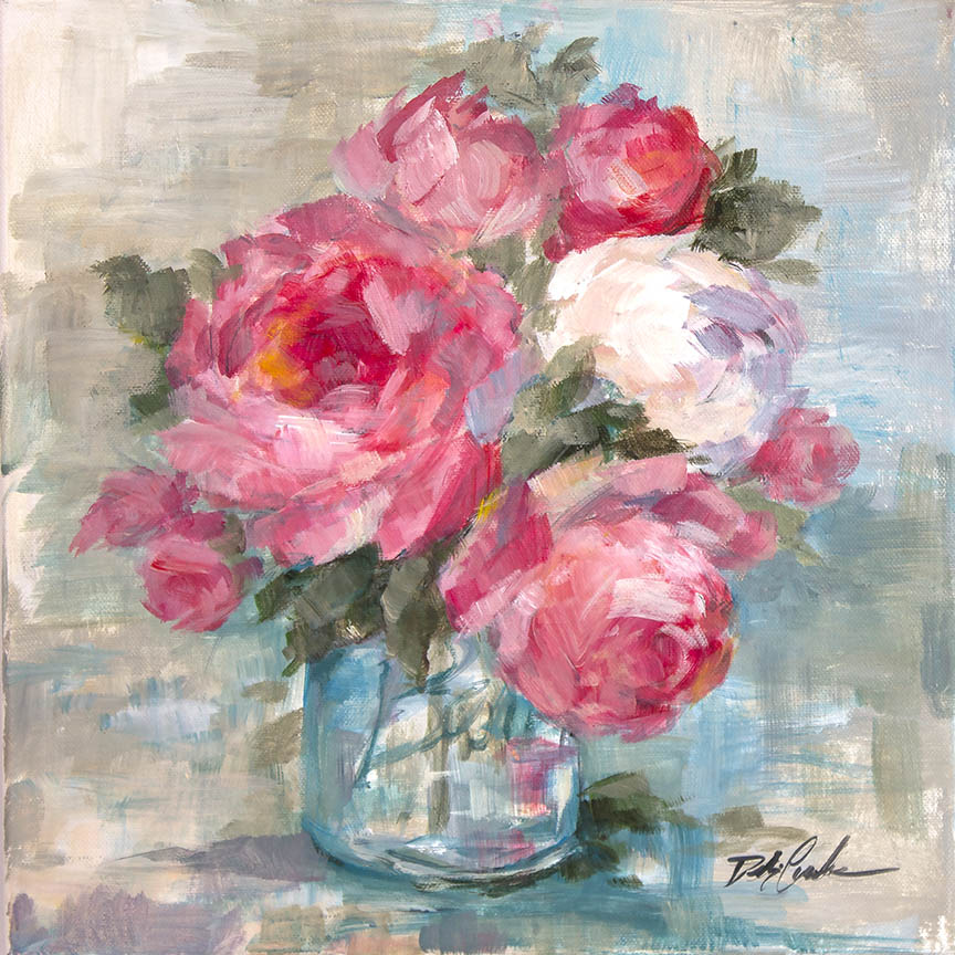 "Summer Roses 1" Fine Art Paper Print by Debi Coules