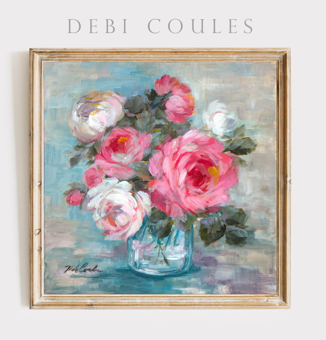 "Summer Roses 2" Fine Art Paper Print by Debi Coules