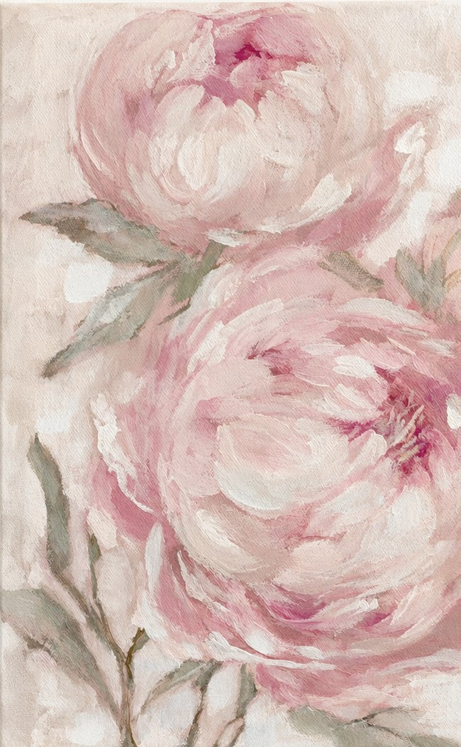A Secret Kept in Bloom | Original Pink Peony Painting |  Floral Wall Art | Whispers in the Garden Collection