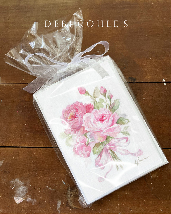 Romantic Roses – A Valentine’s Greeting Card Set by Debi Coules