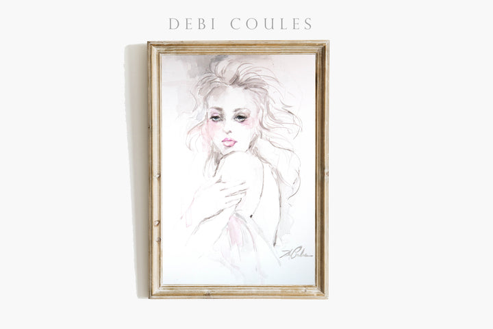 "The Look" Fine Art Paper Print by Debi Coules