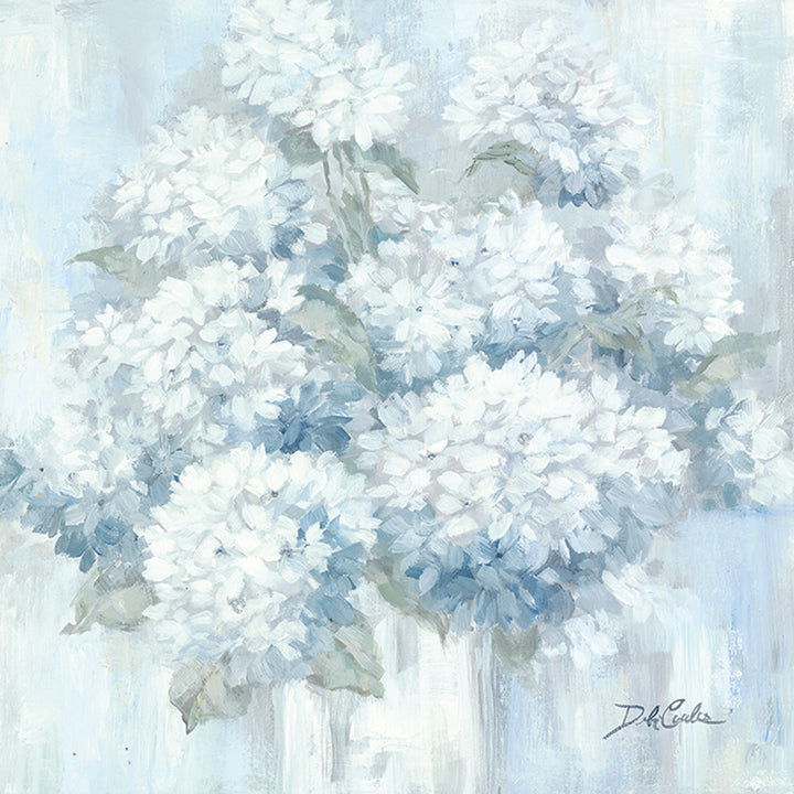 "White Hydrangeas" Canvas Print