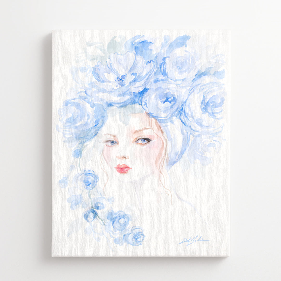 "Blue Reflection - Fashion Artwork by Debi Coules